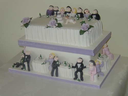 Drunken Wedding Reception Party Cake