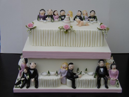 Drunken Wedding Reception Party Cake