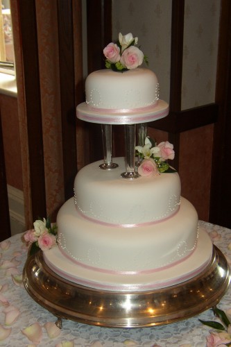 3 Tier Round Wedding Cake