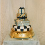 4 Tier Present Wedding Cake