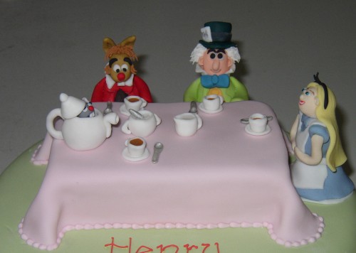 Alice In Wonderland Tea Party Novelty Caket