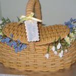 Wicker Basket Of Wild Flowers