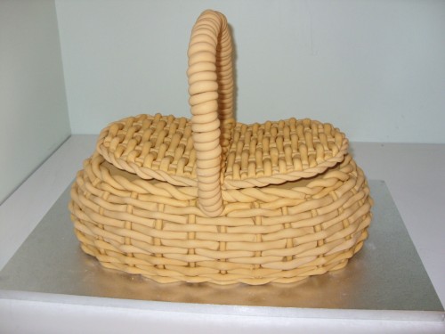 Wicker Basket Ready For The Flowers Of Your Choice