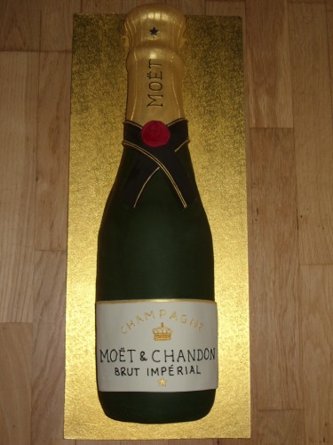 Champagne Bottle Novelty Cake