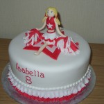 Cheerleader Inspired Birthday Cake