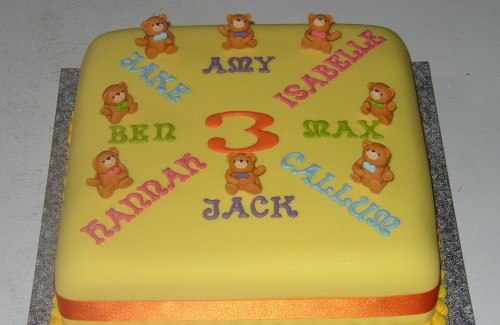 Children's Joint Birthday Party Cake