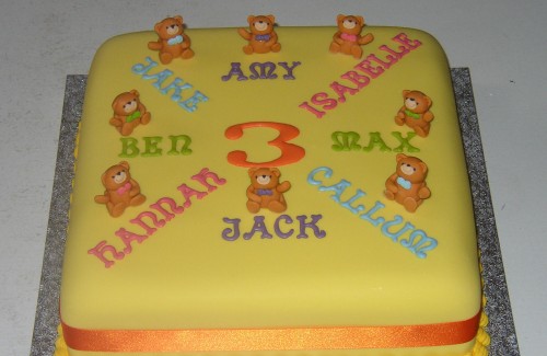 Children's Joint Birthday Party Cake