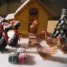 Novelty Hen House Christmas Scene Cake thumbnail