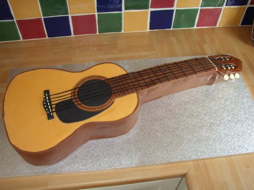 Classical Guitar Novelty Cake