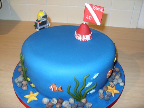 Deep Sea Diver Birthday Cake