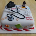 Student Doctor Medical Birthday Cake