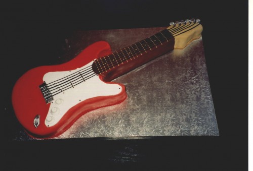 Electric Guitar Novelty Birthday Cake