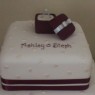 2 Tier Engagement Cake With Ring In Boxt thumbnail