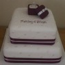 2 Tier Engagment Cake With Ring In Box thumbnail