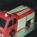 Fire Engine Novelty Birthday Cake