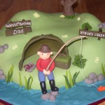 Fishing Inspired Novelty Birthday Cake