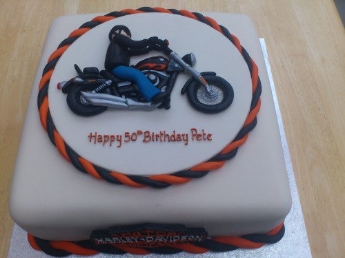 Harley Davidson Motorcycle Cake