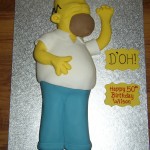 Homer Simpson Inspired Birthday Cake