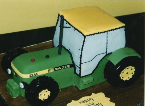 John Deere Tactor Inspired Birthday Cake