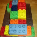 Lego Building Block Inspired Novelty Birthday Cake