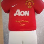 Man Utd Football Strip Birthday cake