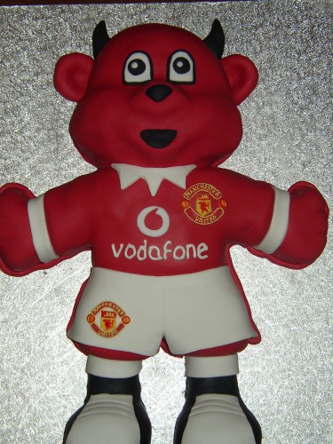 Man Utd Red Devil Mascot Birthday cake