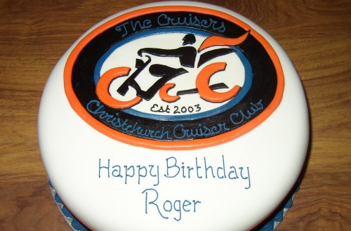 Motorcycle Club Inspired Birthday Cake