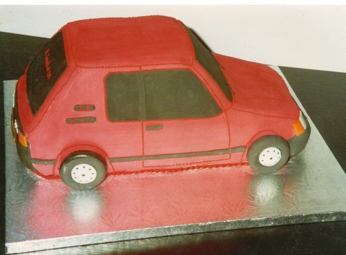 Peugeot 205 Novelty Birthday Cake