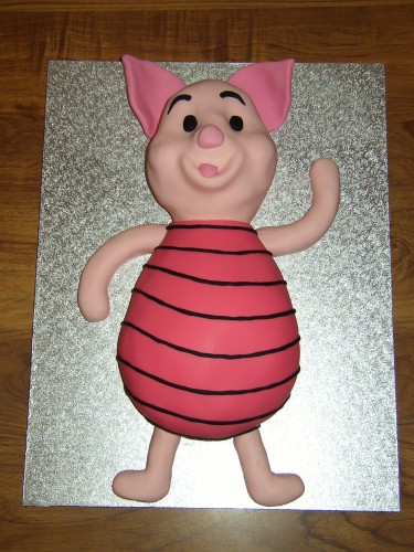 Piglet Friend of Winnie The Pooh Inspired Birthday cake