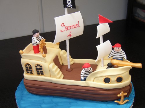 Pirates Ship Birthday Cake