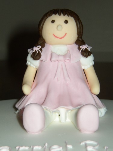 Rag Doll Novelty Christening Cake