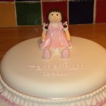 Rag Doll Novelty Christening Cake