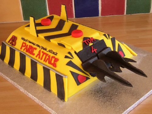 Panic Attack Robot Wars Inspired Birthday Cake