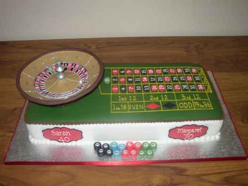 Roulette Table Novelty Birthday Cake