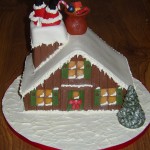 Santa Stuck In The Chimney Christmas Cake