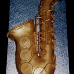 Saxaphone Novelty Birthday Cake