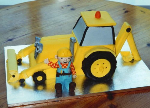 Bob The Builder With Scoop The Digger Birthday Cake