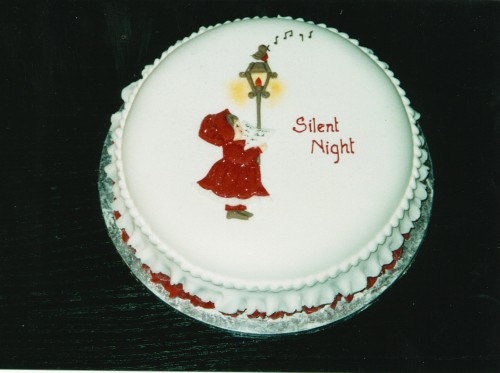 Silent Night Christmas Cake