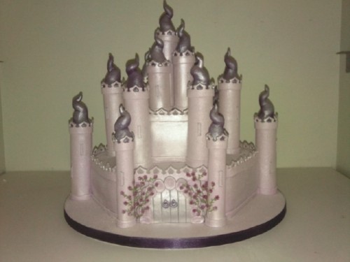 Sparkling Fairytale Castle Birthday Cake