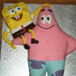 Sponge Bob Square Pants With Patrick Novelty Birthday Cake