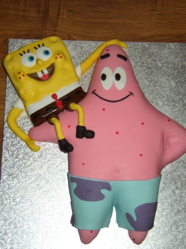 Sponge Bob Square Pants With Patrick Novelty Birthday Cake