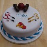 Multiple Sports Themed Birthday Cake thumbnail