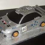 Subaru Rally Car Cake