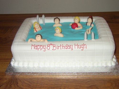 Swimming Poole Party Birthday Cake