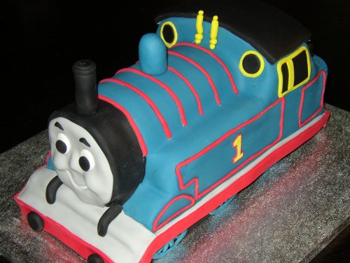 Thomas The Tank Engine Inspired Birthday Cake