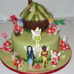 Tinkerbell And Fairy Friends Novelty Birthday Cake