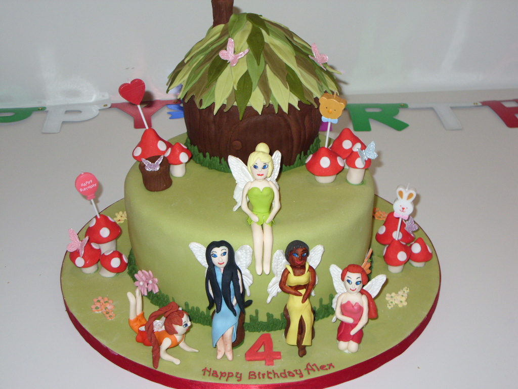 tinkerbell and friends cake