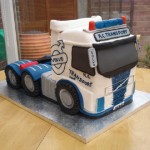 Volvo Tractor Unit Novelty Birthday Cake