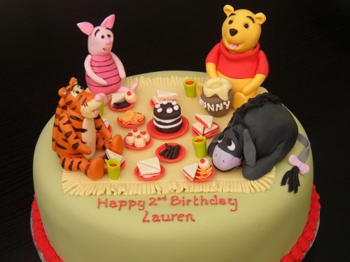Winnie The Pooh And Friends Picnic Birthday Cake