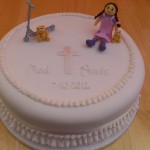 Rag Doll Scooter And Bears Twin/Joint Christening Cake